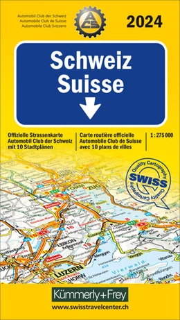 Abbildung von Hallwag Kümmerly+Frey AG | Kümmerly+Frey Strassenkarte ACS Schweiz 2024 1:275.000 | 15. Auflage | 2023 | beck-shop.de