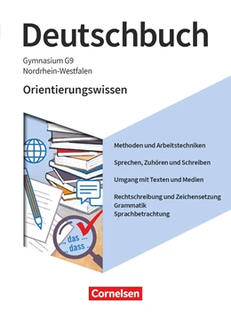 Abbildung von Wagener | Deutschbuch Gymnasium 5.-10. Schuljahr. Nordrhein-Westfalen - Orientierungswissen - Schulbuch | 1. Auflage | 2024 | beck-shop.de