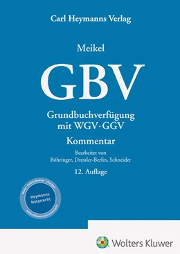 Abbildung von Meikel | GBV | 12. Auflage | 2024 | beck-shop.de