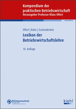 Abbildung von Rahn / Zschenderlein | Lexikon der Betriebswirtschaftslehre | 10. Auflage | 2023 | beck-shop.de