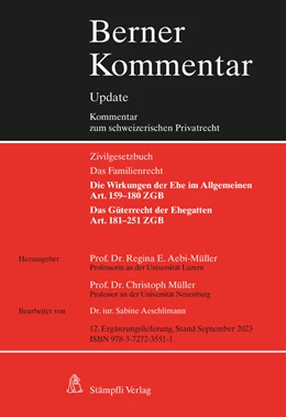 Abbildung von Aebi-Müller / Müller | Eherecht, Art. 159–251 ZGB, 12. Ergänzungslieferung | 1. Auflage | 2024 | beck-shop.de