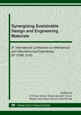 Abbildung von Ismail / Yunos | Synergizing Sustainable Design and Engineering Materials | 1. Auflage | 2018 | beck-shop.de