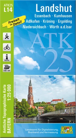 Abbildung von Landesamt für Digitalisierung | ATK25-L14 Landshut (Amtliche Topographische Karte 1:25000) | 1. Auflage | 2023 | beck-shop.de