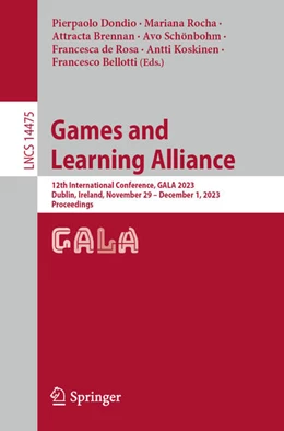 Abbildung von Dondio / Rocha | Games and Learning Alliance | 1. Auflage | 2023 | 14475 | beck-shop.de