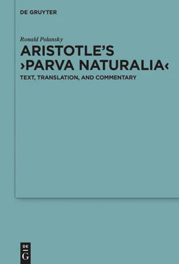 Abbildung von Polansky / Kurfess | Aristotle’s ›Parva naturalia‹ | 1. Auflage | 2024 | beck-shop.de