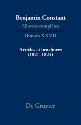 Abbildung von Burnand | Articles et brochures (1821–1824) | 1. Auflage | 2024 | beck-shop.de
