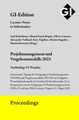 Abbildung von Kalenborn / Fazal-Baqaie | GI Edition Proceedings Band 340 | 1. Auflage | 2023 | beck-shop.de