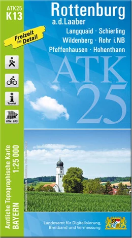 Abbildung von Landesamt für Digitalisierung | ATK25-K13 Rottenburg a.d.Laaber (Amtliche Topographische Karte 1:25000) | 1. Auflage | 2023 | beck-shop.de