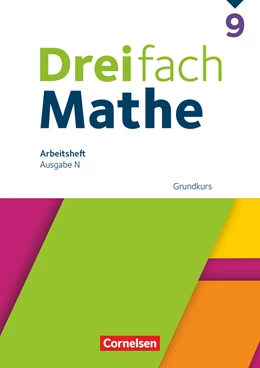 Abbildung von Dreifach Mathe 9. Schuljahr Grundkurs - Arbeitsheft mit Lösungen | 1. Auflage | 2024 | beck-shop.de