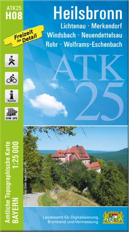 Abbildung von Landesamt für Digitalisierung | ATK25-H08 Heilsbronn (Amtliche Topographische Karte 1:25000) | 1. Auflage | 2023 | beck-shop.de