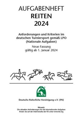 Abbildung von Deutsche Reiterliche Vereinigung E. V. (Fn) | Aufgabenheft - Reiten 2024 | 1. Auflage | 2023 | beck-shop.de