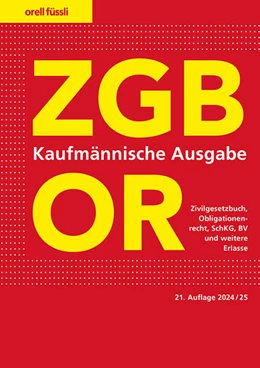 Abbildung von Schneiter | ZGB/OR Kaufmännische Ausgabe | 21. Auflage | 2024 | beck-shop.de