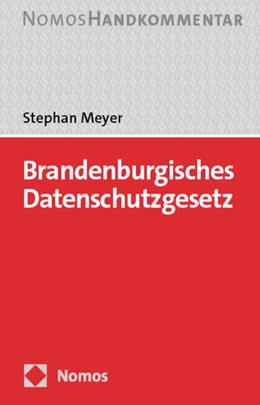 Abbildung von Meyer | Brandenburgisches Datenschutzgesetz: BbgDSG | 1. Auflage | 2024 | beck-shop.de