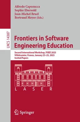 Abbildung von Capozucca / Ebersold | Frontiers in Software Engineering Education | 1. Auflage | 2023 | beck-shop.de
