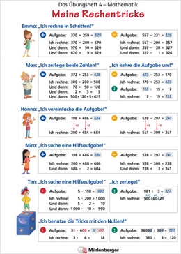 Abbildung von Simon / Keller | Das Übungsheft Mathematik 4 - Überarbeitete Neuauflage - Poster Meine Rechentricks | 1. Auflage | 2024 | beck-shop.de