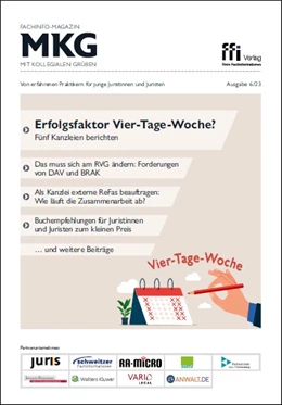 Abbildung von Fachinfo-Magazin MkG • Ausgabe 06/2023 | | 2023 | beck-shop.de