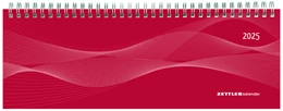 Abbildung von Zettler | Tisch-Querkalender Profi rot 2025 - Büro-Planer 29,7x10,5 cm - Tisch-Kalender - 1 Woche 2 Seiten - Ringbindung - Zettler | 1. Auflage | 2024 | beck-shop.de