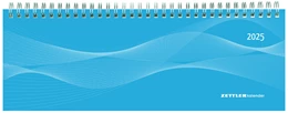 Abbildung von Zettler | Tisch-Querkalender PP-Cover blau 2025 - Büro-Planer 29,7x10,5 cm - Tisch-Kalender - 1 Woche 2 Seiten - Ringbindung - Zettler | 1. Auflage | 2024 | beck-shop.de