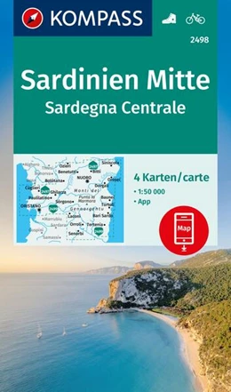 Abbildung von KOMPASS Wanderkarten-Set 2498 Sardinien Mitte / Sardegna Centrale (4 Karten) 1:50.000 | 2. Auflage | 2024 | beck-shop.de