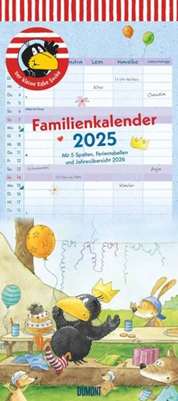 Abbildung von Moost / DUMONT Kalender | DUMONT - Der kleine Rabe Socke 2025 Familienkalender, 22x49,5cm, Planer mit 5 Spalten für die ganze Familie, Jahresübersicht 2026 und Schulferientabelle, deutsches Kalendarium | 1. Auflage | 2024 | beck-shop.de