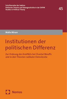 Abbildung von Miram | Institutionen der politischen Differenz | 1. Auflage | 2024 | beck-shop.de