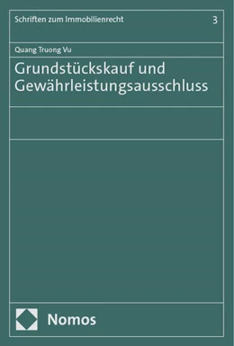 Abbildung von Vu | Grundstückskauf und Gewährleistungsausschluss | 1. Auflage | 2024 | 3 | beck-shop.de