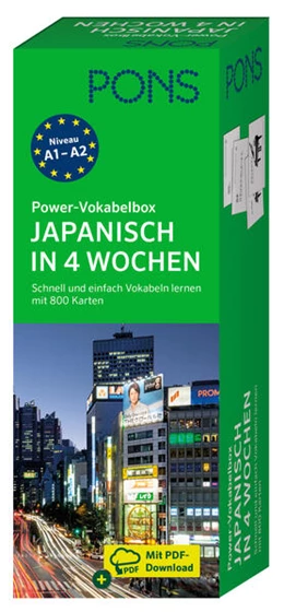 Abbildung von PONS Power-Vokabelbox Japanisch in 4 Wochen | 1. Auflage | 2024 | beck-shop.de