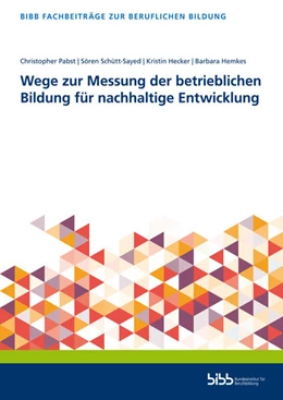 Abbildung von Wege zur Messung der betrieblichen Bildung für nachhaltige Entwicklung | 1. Auflage | 2024 | beck-shop.de