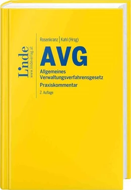 Abbildung von Attlmayr / Rosenkranz | AVG I Allgemeines Verwaltungsverfahrensgesetz | 2. Auflage | 2024 | beck-shop.de