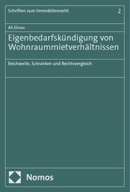 Abbildung von Elmas | Eigenbedarfskündigung von Wohnraummietverhältnissen | 1. Auflage | 2024 | 2 | beck-shop.de