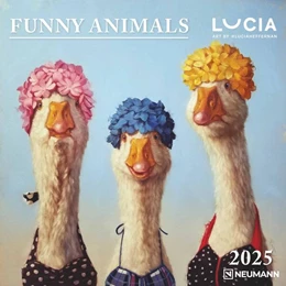 Abbildung von Neumann | Funny Animals 2025 - Wand-Kalender - Broschüren-Kalender - 30x30 - 30x60 geöffnet | 1. Auflage | 2024 | beck-shop.de