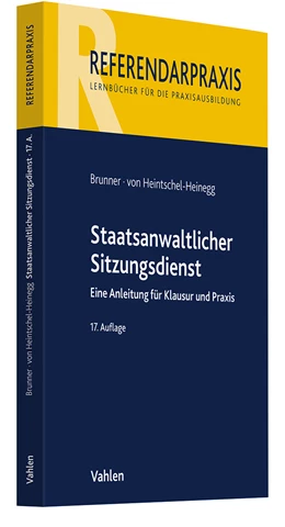 Abbildung von Brunner / von Heintschel-Heinegg | Staatsanwaltlicher Sitzungsdienst | 17. Auflage | 2024 | beck-shop.de