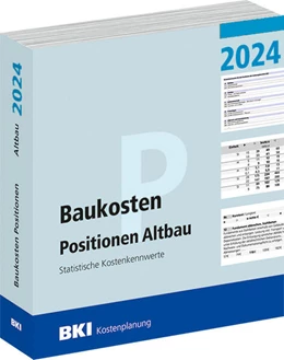 Abbildung von BKI Baukosteninformationszentrum Deutscher Architektenkammern | BKI Baukosten Positionen Altbau 2024 | 1. Auflage | 2024 | beck-shop.de