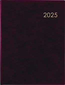 Abbildung von Zettler Kalender | Zettler - Wochenbuch 2025 bordeaux, 21x26,5cm, Taschenplaner mit 128 Seiten im wattiertem Einband, Eckperforation und Fadensiegelung, Mondphasen, Wochenübersicht und internationales Kalendarium | 3. Auflage | 2024 | beck-shop.de