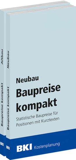 Abbildung von BKI Baukosteninformationszentrum Deutscher Architektenkammern | BKI Baupreise kompakt 2025 - Kombi-Paket Neubau + Altbau | 1. Auflage | 2024 | beck-shop.de