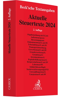 Abbildung von Aktuelle Steuertexte 2024 | 2. Auflage | 2024 | beck-shop.de
