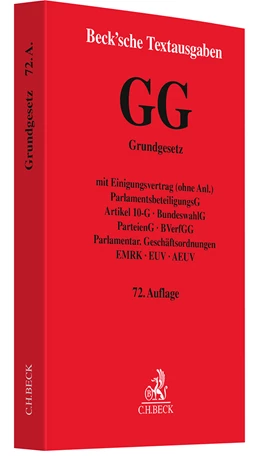 Abbildung von Grundgesetz für die Bundesrepublik Deutschland: GG | 72. Auflage | 2024 | beck-shop.de