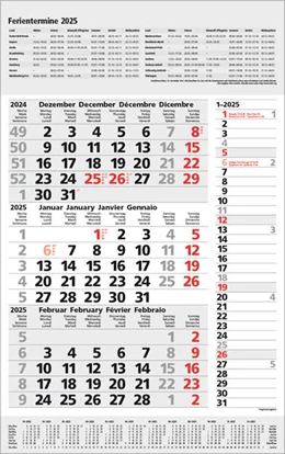 Abbildung von Korsch | 3-Monats-Planer Combi Grau 2025 | 1. Auflage | 2024 | beck-shop.de