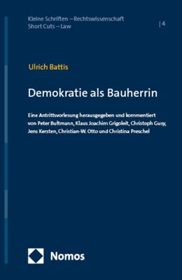 Abbildung von Battis | Demokratie als Bauherrin | 1. Auflage | 2024 | 4 | beck-shop.de