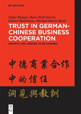 Abbildung von Klinger / Sievert | Trust in German-Chinese Business Cooperation | 1. Auflage | 2024 | beck-shop.de