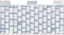 Abbildung von Zettler Kalender | Plakatkalender 15 Mon 2025 - 140x77 - 5 Stk. gerollt - Jahresplaner - Wandplaner - 917-0015-1 | 4. Auflage | 2024 | beck-shop.de