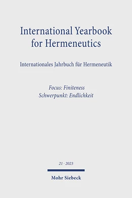 Abbildung von International Yearbook for Hermeneutics | 1. Auflage | 2024 | 21 | beck-shop.de