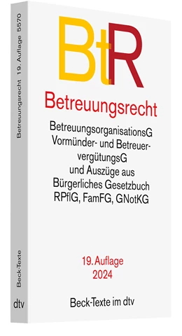 Abbildung von Betreuungsrecht: BtR | 19. Auflage | 2024 | 5570 | beck-shop.de
