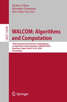 Abbildung von Uehara / Yamanaka | WALCOM: Algorithms and Computation | 1. Auflage | 2024 | beck-shop.de