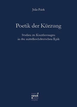 Abbildung von Frick | Poetik der Kürzung | 1. Auflage | 2024 | 80 | beck-shop.de