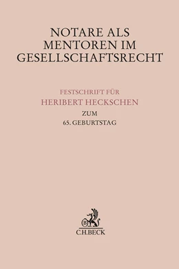 Abbildung von Notare als Mentoren im Gesellschaftsrecht | 1. Auflage | 2024 | beck-shop.de