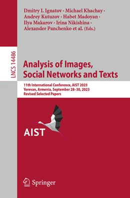 Abbildung von Ignatov / Khachay | Analysis of Images, Social Networks and Texts | 1. Auflage | 2024 | beck-shop.de
