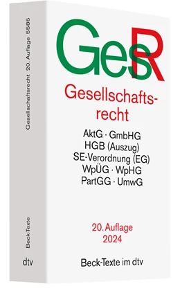Abbildung von Gesellschaftsrecht: GesR | 20. Auflage | 2024 | 5585 | beck-shop.de
