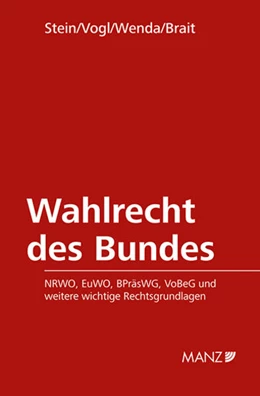 Abbildung von Stein / Vogl | Wahlrecht des Bundes | 1. Auflage | 2024 | 144 | beck-shop.de