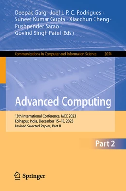 Abbildung von Garg / Rodrigues | Advanced Computing | 1. Auflage | 2024 | beck-shop.de